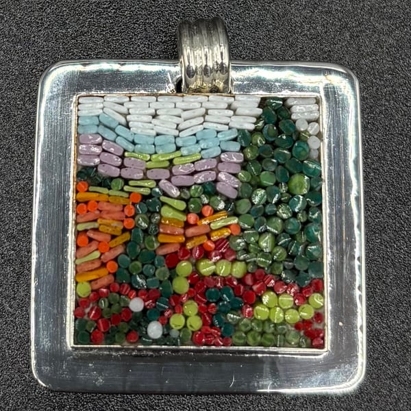 Micromosaic jewelry piece 1