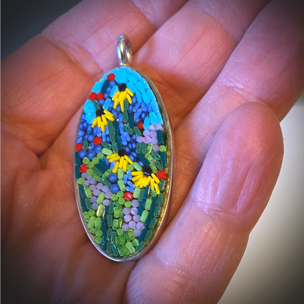 Micromosaic jewelry piece 3