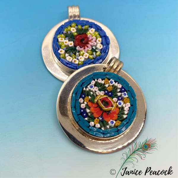 Micromosaic jewelry piece 4