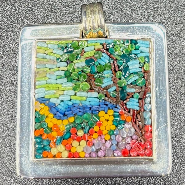 Micromosaic jewelry piece 5