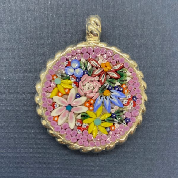 Micromosaic jewelry piece 8