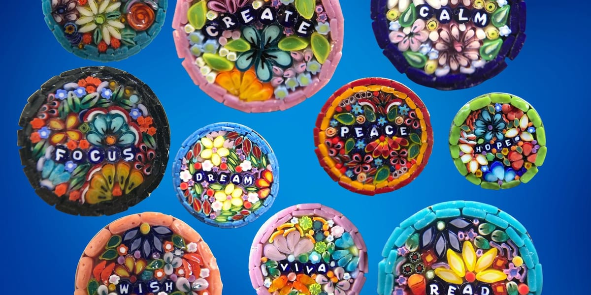 Micromosaic jewelry by Janice Peacock